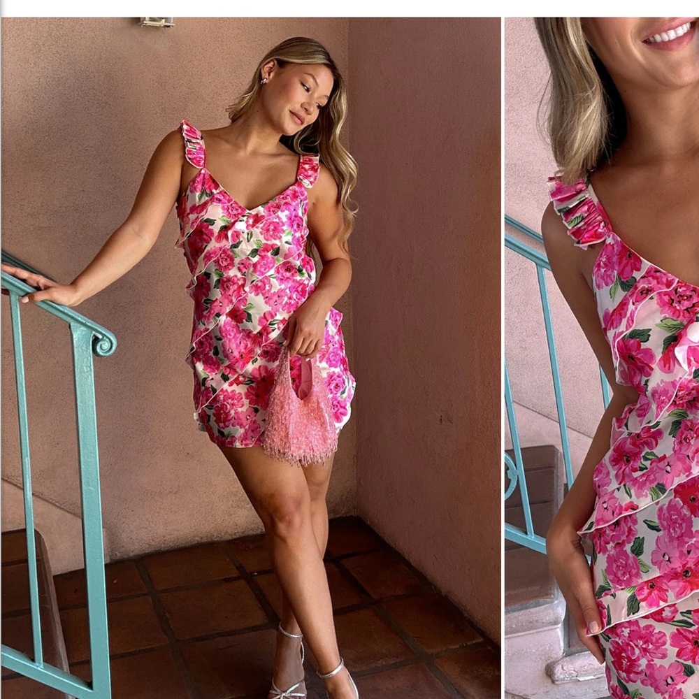 Show Me Your MuMu Rosa Ruffle Dress - Picture 2 of 3